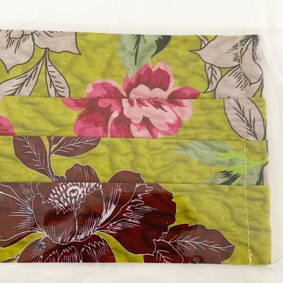 JOHNNY WAS Face Mask Designer Cotton Floral Filter Pocket Face Covering Washable - Picture 3 of 7